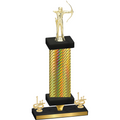 Premium Single Gold Carbon Fiber First Place Archery Trophy