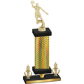 Premium Single Gold Carbon Fiber Victory Basketball Trophy