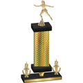 Premium Single Gold Carbon Fiber Victory Skater Trophy