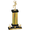 Premium Single Gold Carbon Fiber First Place Majorette Trophy