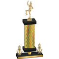 Premium Single Gold Carbon Fiber Victory Majorette Trophy