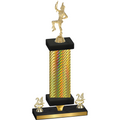 Premium Single Gold Carbon Fiber Year Majorette Trophy