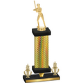 Premium Single Gold Carbon Fiber Victory Softball Trophy