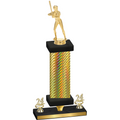 Premium Single Gold Carbon Fiber Year Softball Trophy