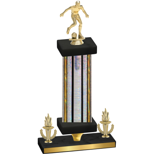 Premium Single Silver Glacier Victory Soccer Trophy