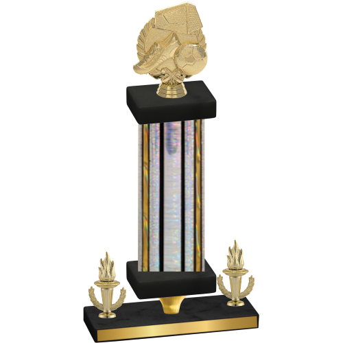 Premium Single Silver Glacier Victory Soccer Trophy