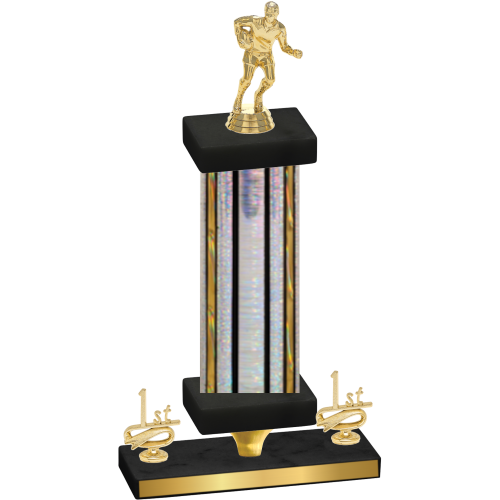 Premium Single Silver Glacier First Place Rugby Trophy