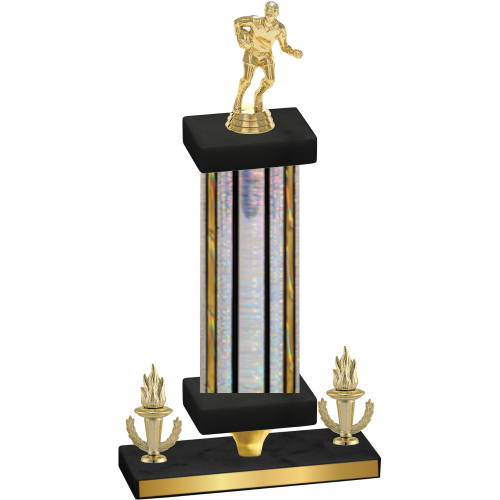 Premium Single Silver Glacier Victory Rugby Trophy