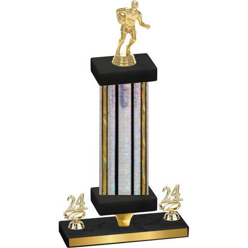 Premium Single Silver Glacier Year Rugby Trophy