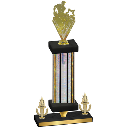 Premium Single Silver Glacier Victory Rugby Trophy