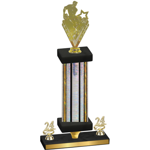 Premium Single Silver Glacier Year Rugby Trophy