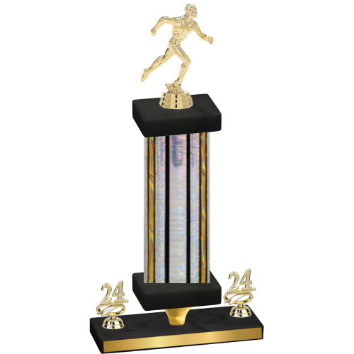 Premium Single Silver Glacier Year Running Trophy