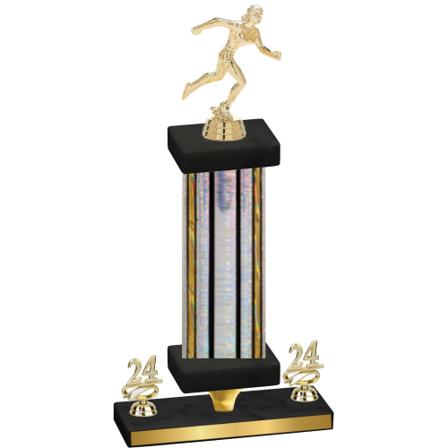 Premium Single Silver Glacier Year Running Trophy