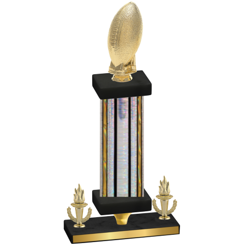 Premium Single Silver Glacier Victory Football Trophy