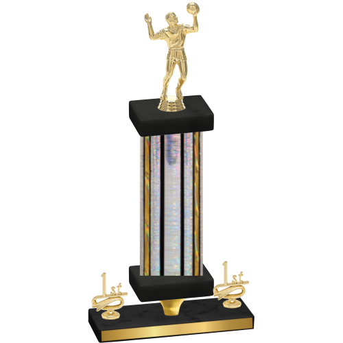 Premium Single Silver Glacier First Place Volleyball Trophy