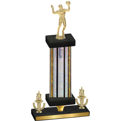 Premium Single Silver Glacier Victory Volleyball Trophy