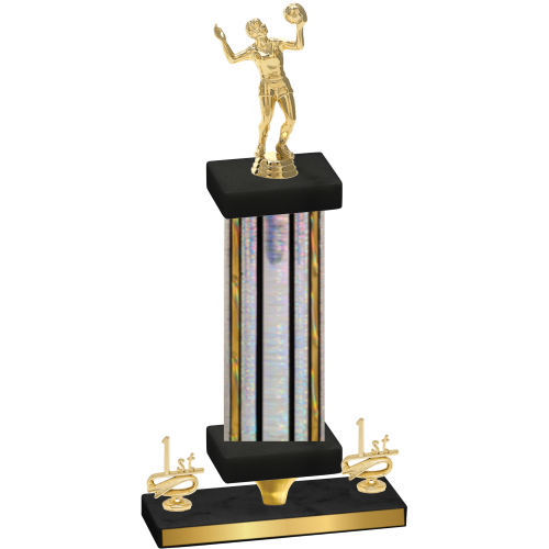 Premium Single Silver Glacier First Place Volleyball Trophy