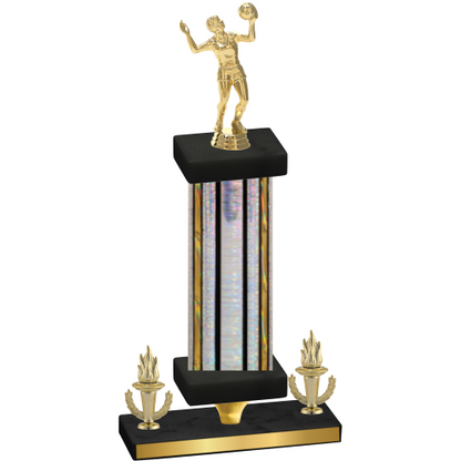 Premium Single Silver Glacier Victory Volleyball Trophy