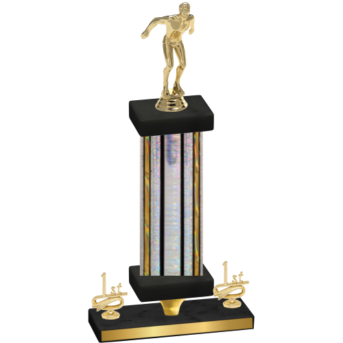 Premium Single Silver Glacier First Place Swimming Trophy