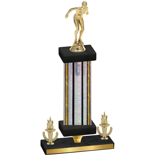 Premium Single Silver Glacier Victory Tennis Trophy