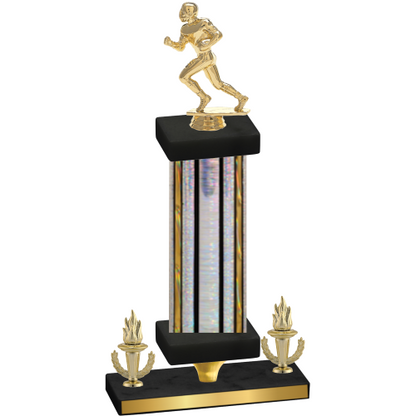 Premium Single Silver Glacier Victory Football Trophy