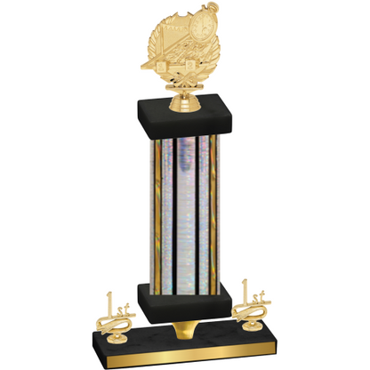 Premium Single Silver Glacier First Place Swimming Trophy