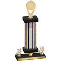 Premium Single Silver Glacier Year Insert Trophy