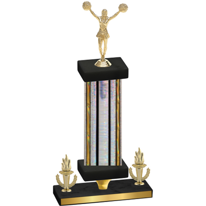 Premium Single Silver Glacier Victory Cheerleading Trophy