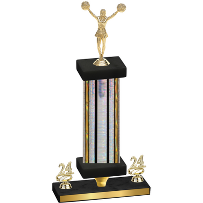 Premium Single Silver Glacier Year Cheerleading Trophy