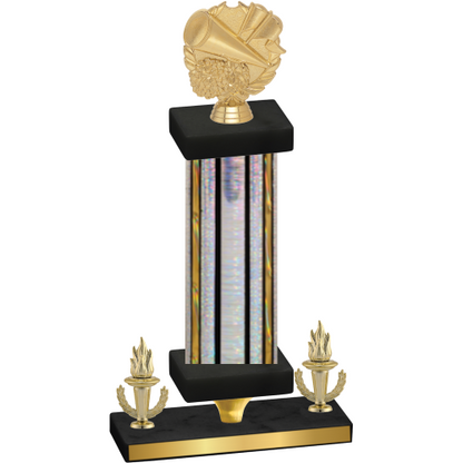 Premium Single Silver Glacier Victory Cheerleading Trophy