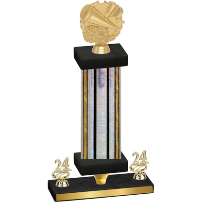 Premium Single Silver Glacier Year Cheerleading Trophy