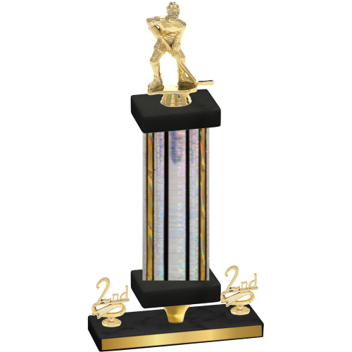 Premium Single Silver Glacier Second Place Hockey Trophy