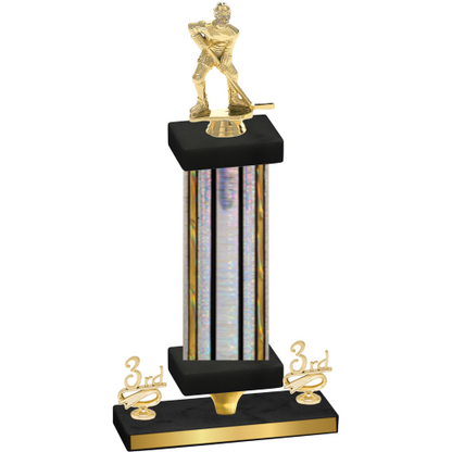 Premium Single Silver Glacier Third Place Hockey Trophy