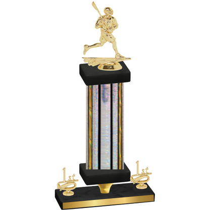 Premium Single Silver Glacier First Place Lacrosse Trophy