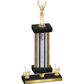 Premium Single Silver Glacier First Place Victory Trophy
