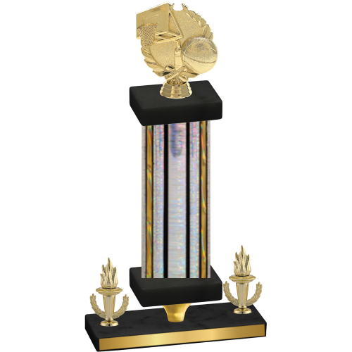 Premium Single Silver Glacier Victory Basketball Trophy