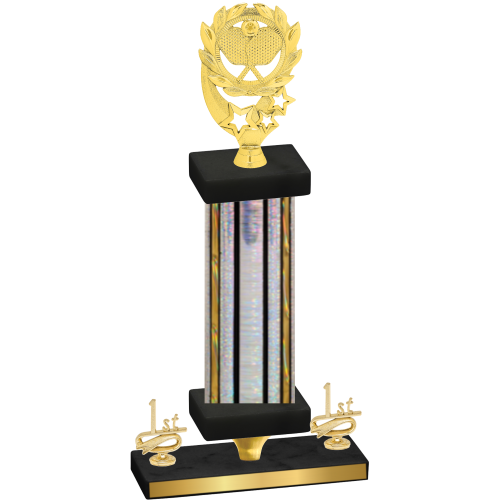 Premium Single Silver Glacier First Place Pickleball Trophy