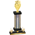 Premium Single Silver Glacier First Place Pickleball Trophy