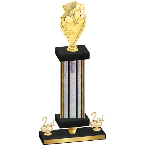 Premium Single Silver Glacier Second Place Pickleball Trophy