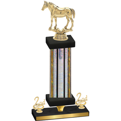 Premium Single Silver Glacier Second Place Horses Trophy