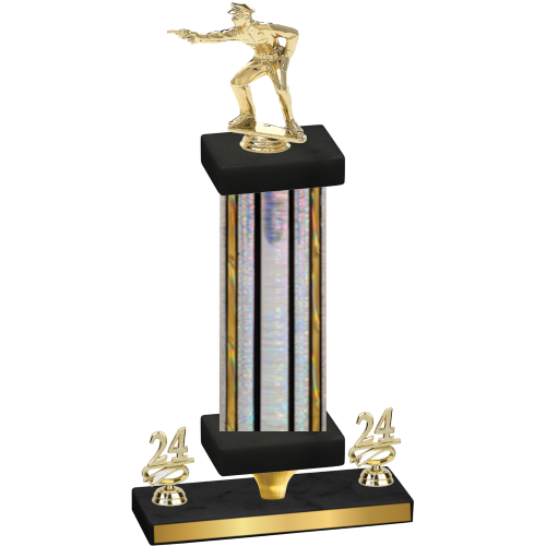 Premium Single Silver Glacier Year Shooter Trophy