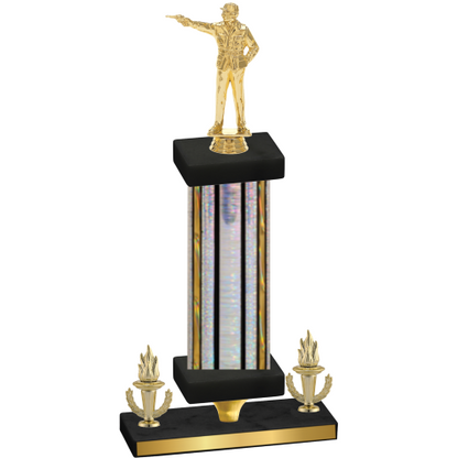 Premium Single Silver Glacier Victory Shooter Trophy