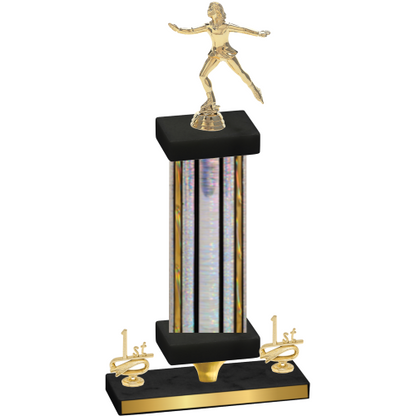 Premium Single Silver Glacier First Place Skater Trophy