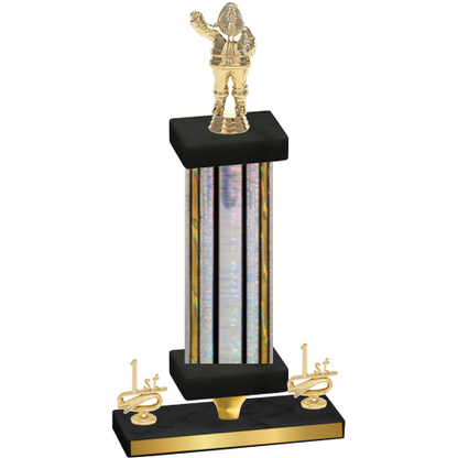 Premium Single Silver Glacier First Place Holiday Trophy