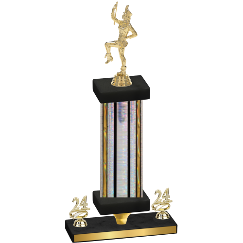 Premium Single Silver Glacier Year Majorette Trophy