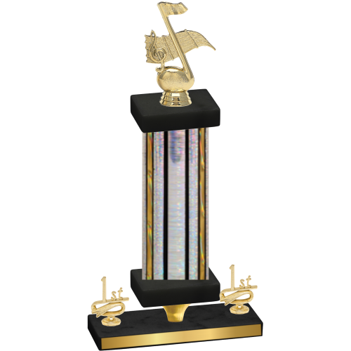 Premium Single Silver Glacier First Place Music Trophy