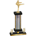 Premium Single Silver Glacier Year Karate Trophy