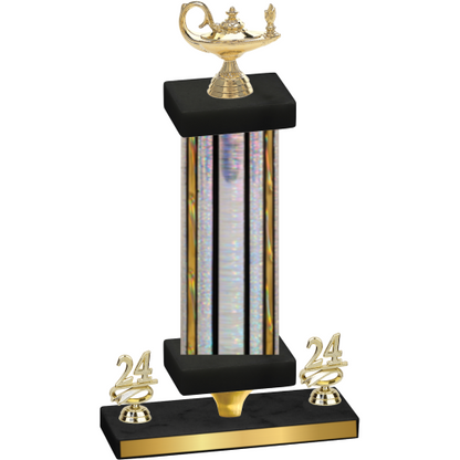 Premium Single Silver Glacier Year Academics Trophy