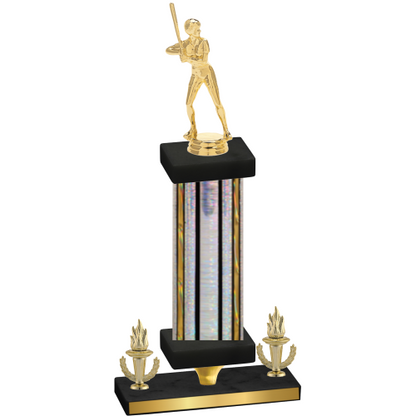 Premium Single Silver Glacier Victory Softball Trophy