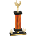 Premium Single Orange Carbon Fiber Fourth Place Victory Trophy